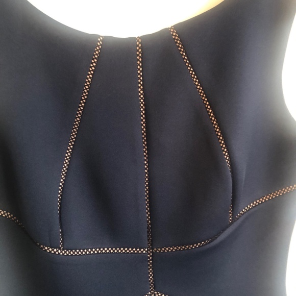 Calvin Klein Navy Blue, Fitted & Flare Sleeveless Midi knee length Size 8, NWT - Picture 4 of 10